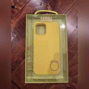 Sarina Soft touch case for an iPhone 12 Pro Max Yellow NIB